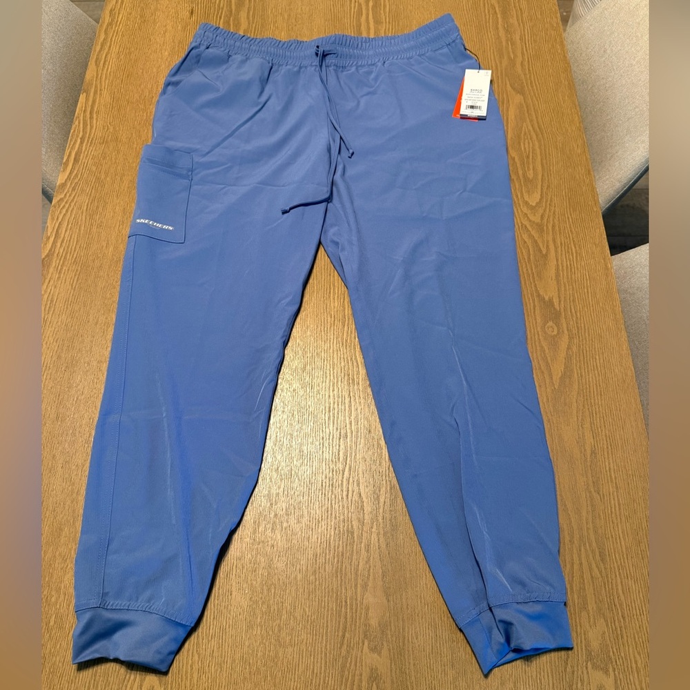 Skechers by Barco Theory 4-Pocket Mid-Rise Jogger Pant in ciel blue
